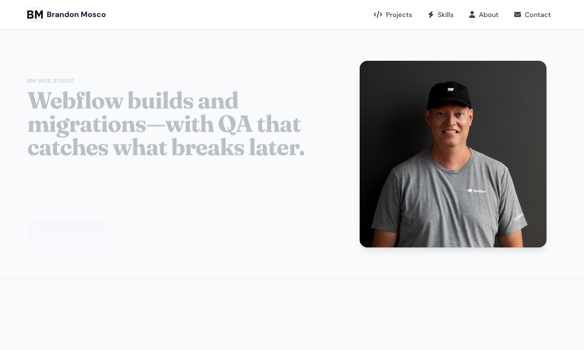Thumbnail representing this interactive responsive portfolio with Tailwind CSS and custom CSS